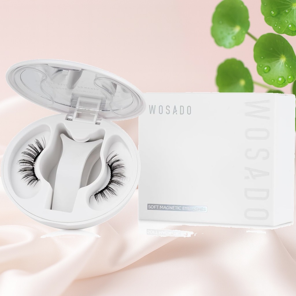 WOSADO マグネットつけまつ毛 一体型 No.17アイスクリスタルブラック磁気 つけまつげ 接着剤不要ふんわりすっぴん感再利用可能濃いメイク向き