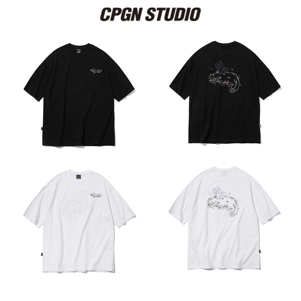 【CPGN STUDIO】 Fairy Cat Embroidery Short Sleeve Tee
