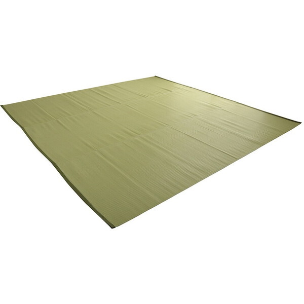 1090250121302 ラグ 洗える 日本製 国産 アウトドア レジャー アウトドア 和室 シンプル グリーン 江戸間8畳(約348×352cm) メーカー直送 7,770円