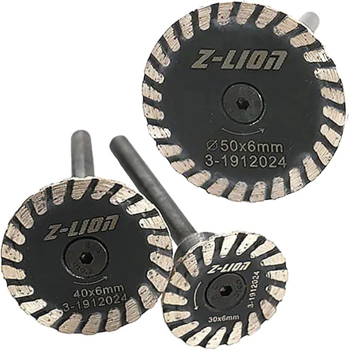 ダイヤモンド 彫刻 カッター 切断 花こう岩 工具 ダイヤモンドホイール 大理石 30mm 40mm 50mm セット売り(M14)