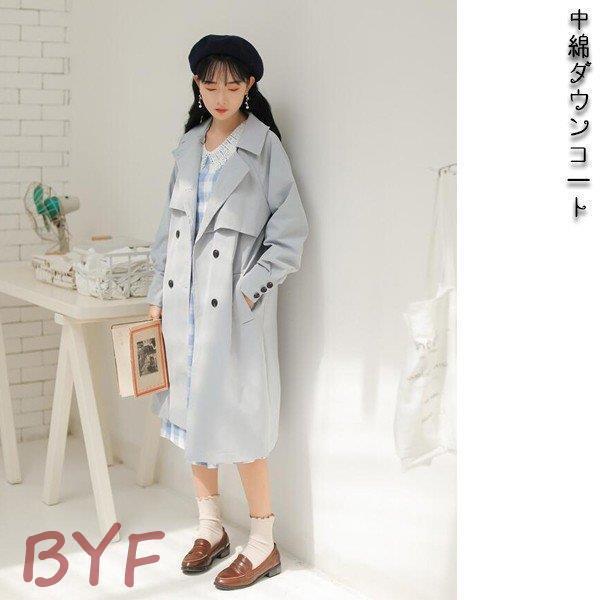 チェスターコート　レディース　チェスター　コート　秋冬　秋物　長袖　ロング丈　無地　　カジュアル　オシャレ　可愛い