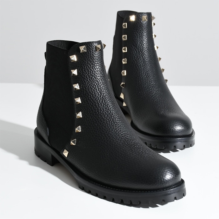 ブーツ シューズ ロックスタッズ アンクルブーツ S0D47 VSL ショートブーツ レディース シンプル レザー ギフト