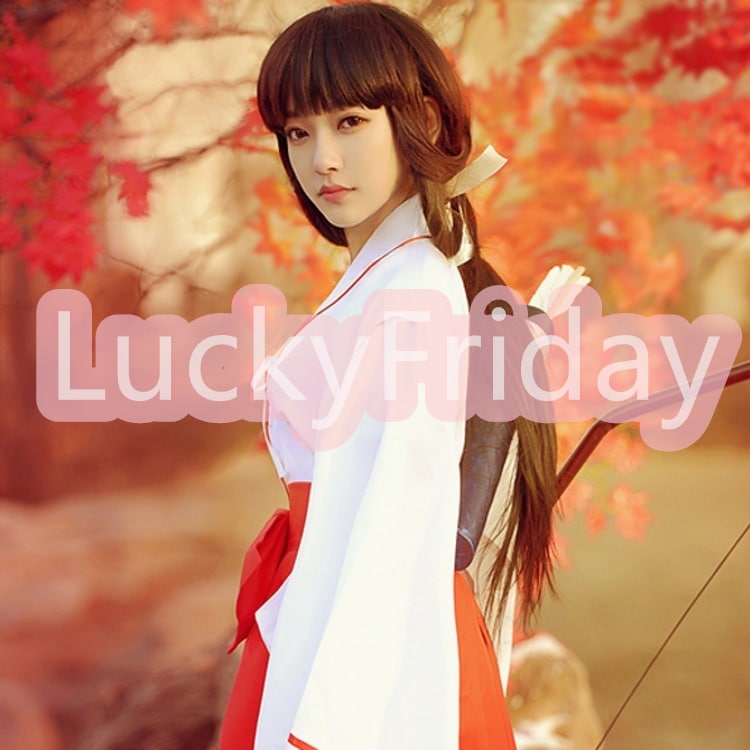 Qoo10] 犬夜叉衣服桔梗ききょう巫女さんコスプレ服 : レディース服