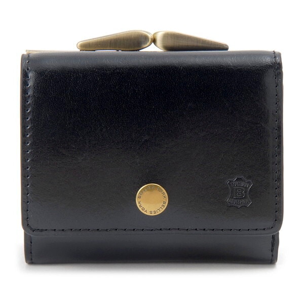 BELLIES YORK ベリーズヨーク がま口折財布 BK BYHL10316BK