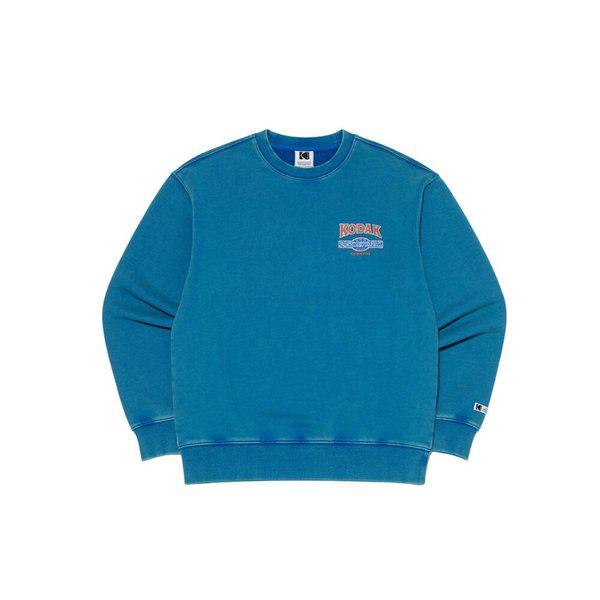 アパレルスノーウォッシンググラフィックマンツーマン SKY BLUE K6123LFSO1SBL