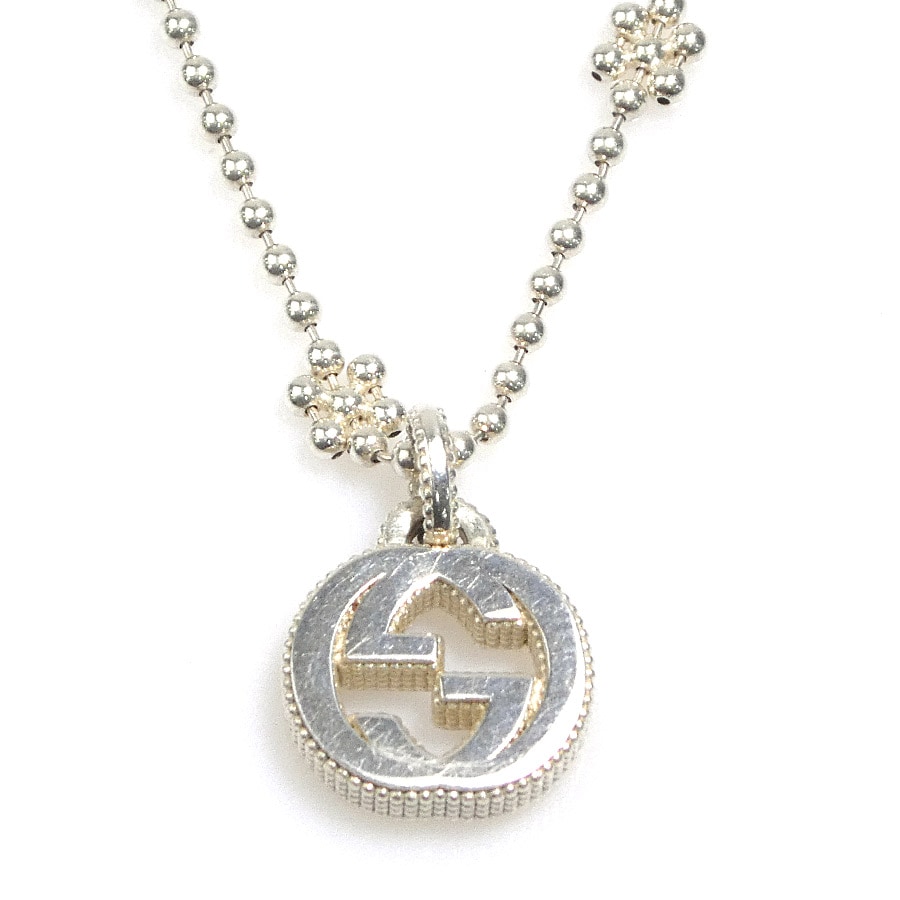 グッチ GUCCI ネックレス インターロッキングG シルバー925 シルバー レディース e61170a