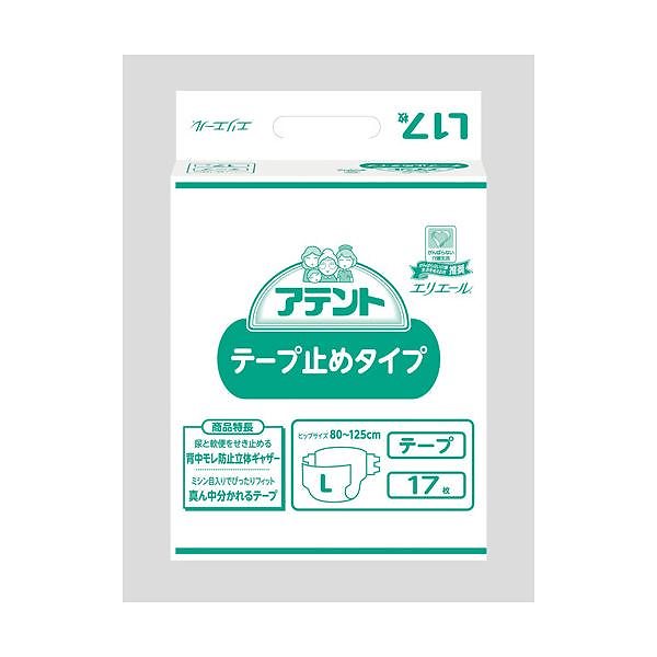 大王製紙 アテントテープ止めタイプ L17枚 4P