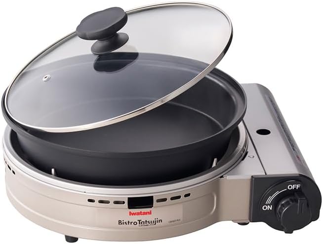 カセットこんろとしても使える ビストロの達人プラス ホットプレート グリル鍋 1台2役 カセットガスグリルパン グリルパン付きカセットこんろ カセットフー カセットコンロ 日本製 CB-BST-PLS