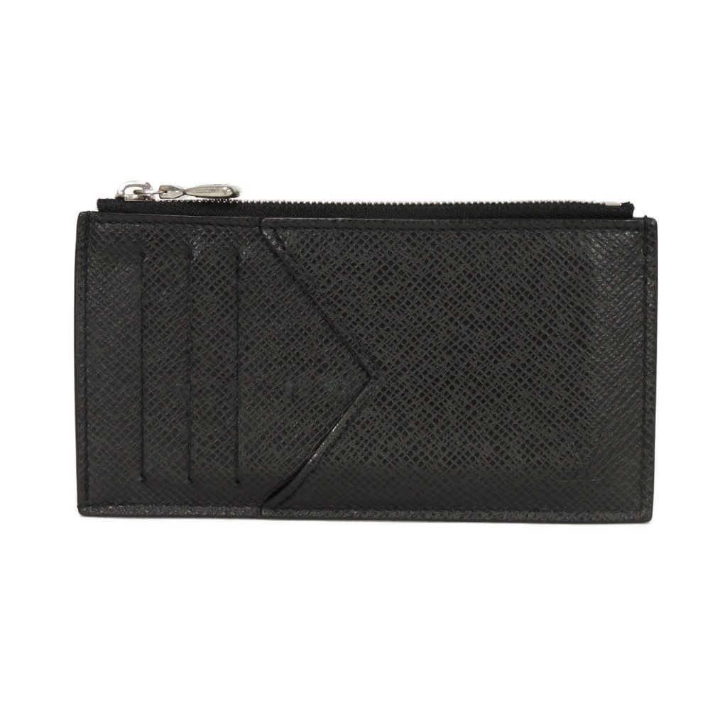 【中古】 コインケース LVロゴ ブラック カードケース コンパクトウォレット コイン カード ホルダー タイガ M62914