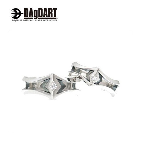 ダグダート DAgDART 刻印誕生石交換OK！スタイリッシュな透かし彫り！ 指輪 ペアリング シ