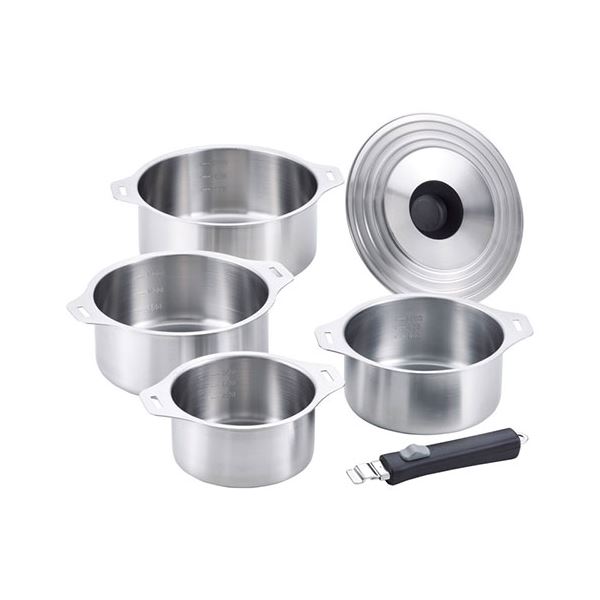 燕三 IH対応着脱式鍋4点セット 22302409