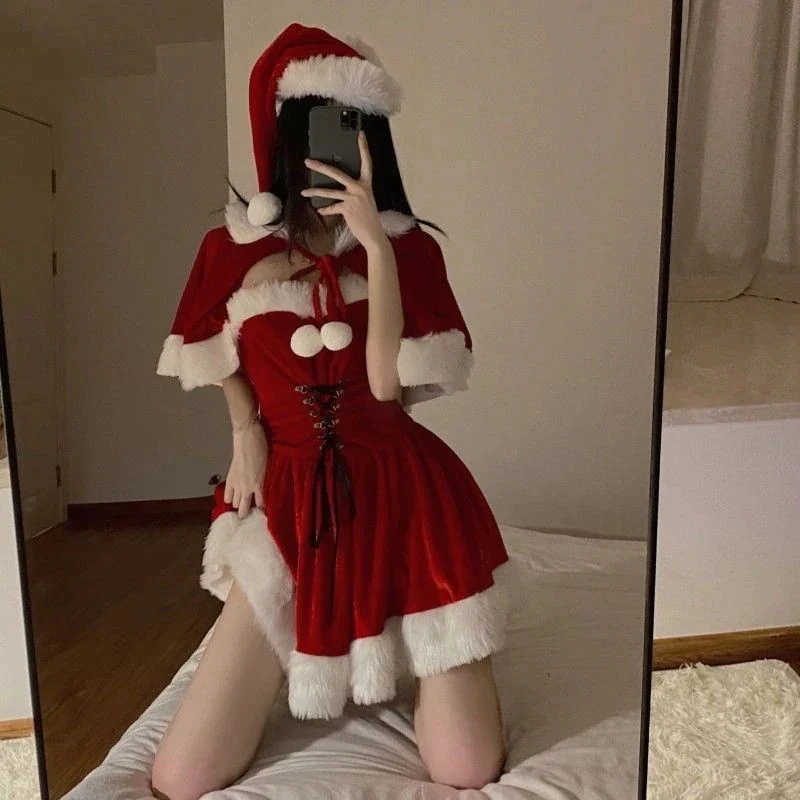 クリスマス レトロ セク パーティー コスム 仮装 かわいい サンタ コスプレ クリスマス レディース 大人 衣装 セット コスプレ サンタコスプレ 25大人気エッチな下着福袋 サンタコス