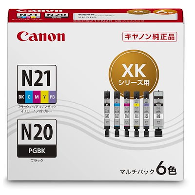 他サイト： キヤノン　CANON　インクタンク 6色パック　XKI-N21+N20/6MPの商品画像