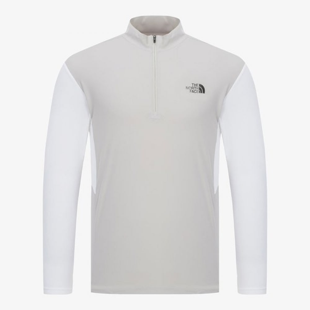 [ノースフェイス公式] NT7LR03A メンズアイスデイロングスリーブジップTシャツ_アイスグレイ 7,737円