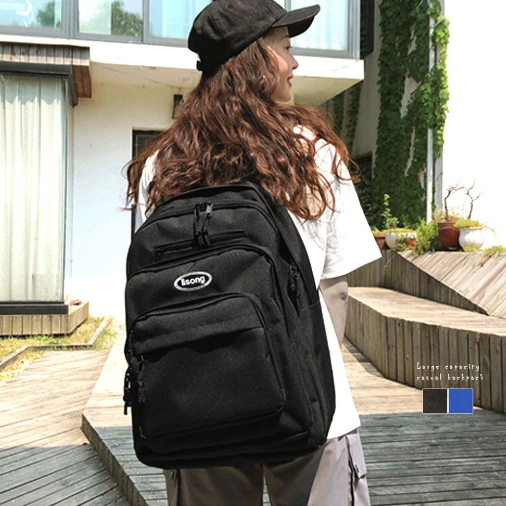 2色ブラック ブルー バッグ リュック リュックバッグ リュックサック レディース 韓国風 カジュアル リュック 大人リュック 韓国ファッション インスタ 撮影 アイドルリュックサック レディース 大