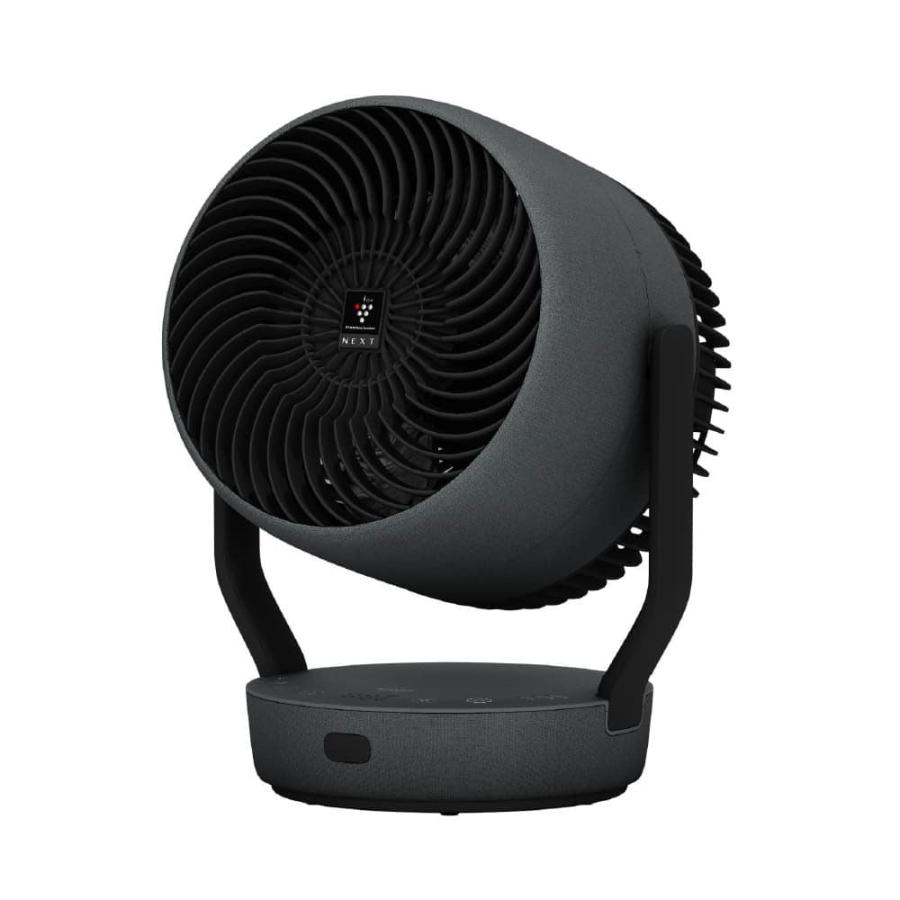 PK-S1801-B サーキュレーター 大風量 低騒音 プラズマクラスターNEXT 首振り タイマー機能 DCモーター 部屋干し 衣類消臭 アッシュブラック