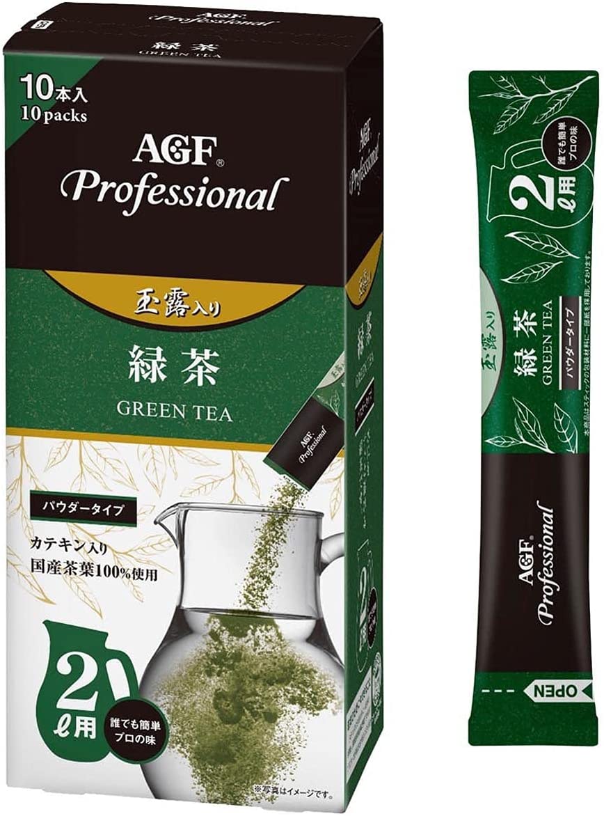 AGF プロフェッショナル 玉露入り緑茶2L用 10本 粉末