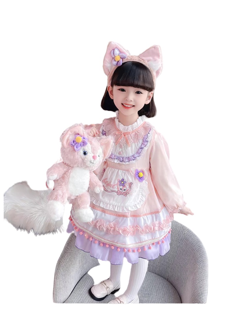 韓国　子供服 着ぐるみ ダッフィーキッズ服 ドレス ワンピース衣装 レナベルcosplay イベント可愛いお姫様　保温ワンピース・ドレス