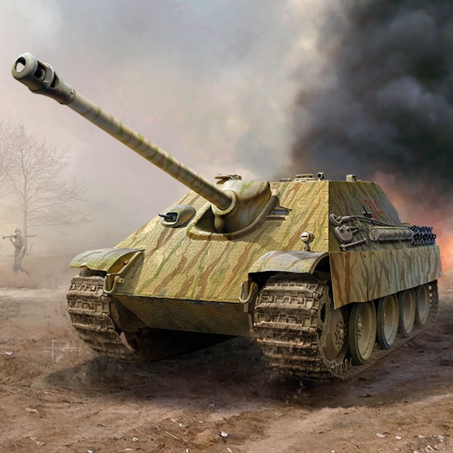 [1/35] ドイツ Sd.Kfz 173 ジャグパンサーアウスフ. G1, アカデミープラモデル#13539