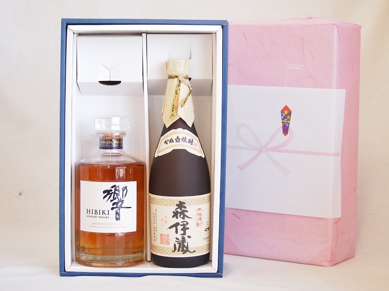 感謝贈り物ボックス 洋酒焼酎2本セット（ウイスキー響700ml 芋焼酎森伊蔵720ml）