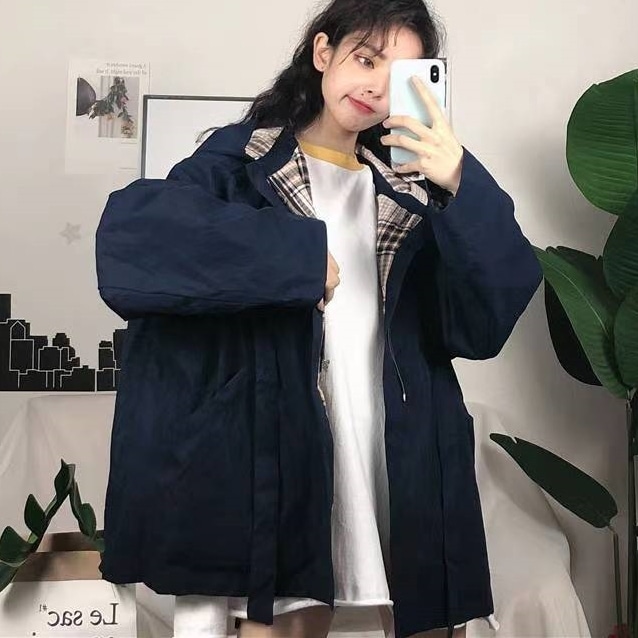アウター ジャケット ミディアム丈 長袖 フード付き 前開き ファスナー ポケット 裏地付き かわいい 大人可愛い きれいめ シンプル 上品 おしゃれ かっこいい カジュアル こなれ感 個性的 主役級