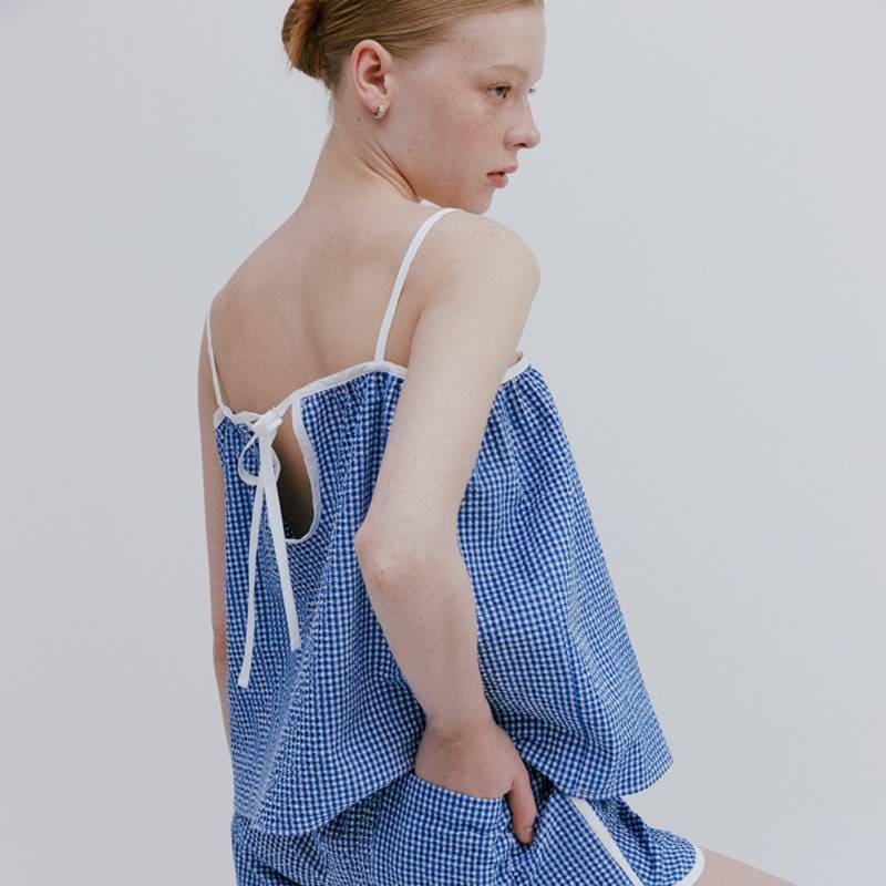 MINI SEERSUCKER SLEEVELESS BLOUSE 10,131円