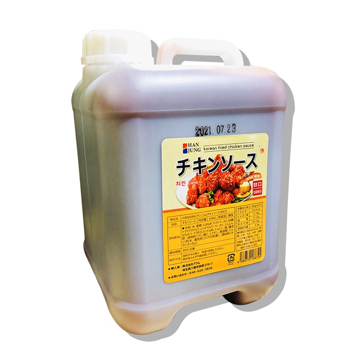 チキン材料　HANJUNGチキンソース甘口10Kg　韓国のヤンニョムチキン本場の味！　양념치킨소스