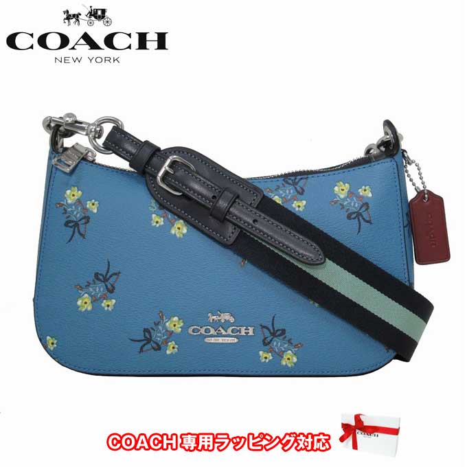 コーチ ショルダーバッグ レディース COACH C6821 SVBLM 花柄 PVC フラワープリ