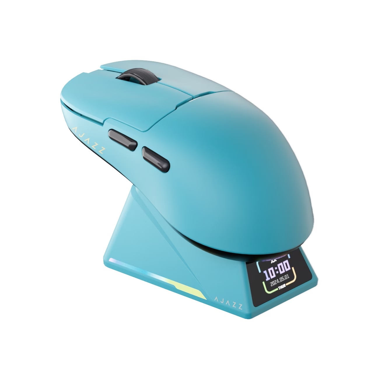 AJAZZ 正規品 AJ159 APEX PAW3950 8K マウス トリプルモード RGB 磁気スクリーン充電ドック 400mAh バッテリー ゲーミング＆オフィスマウス