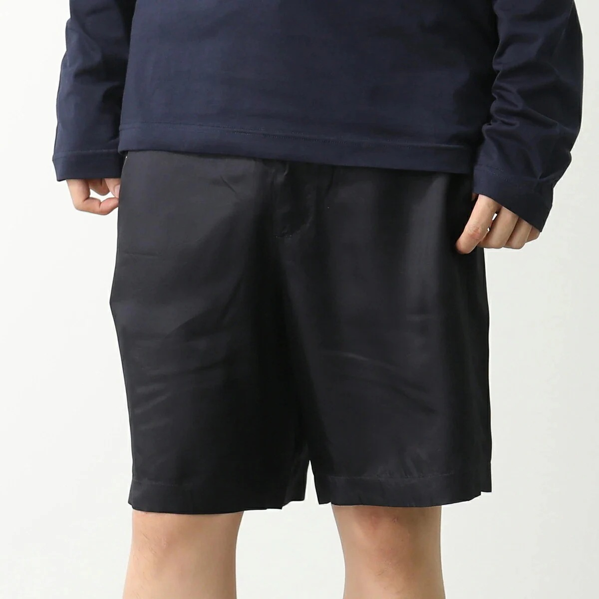 DRIES VAN NOTEN ドリスヴァンノッテン ハーフパンツ PIPERI ピペリ 020931 1427 メンズ ショーツ ショートパンツ レーヨン 509/NAV