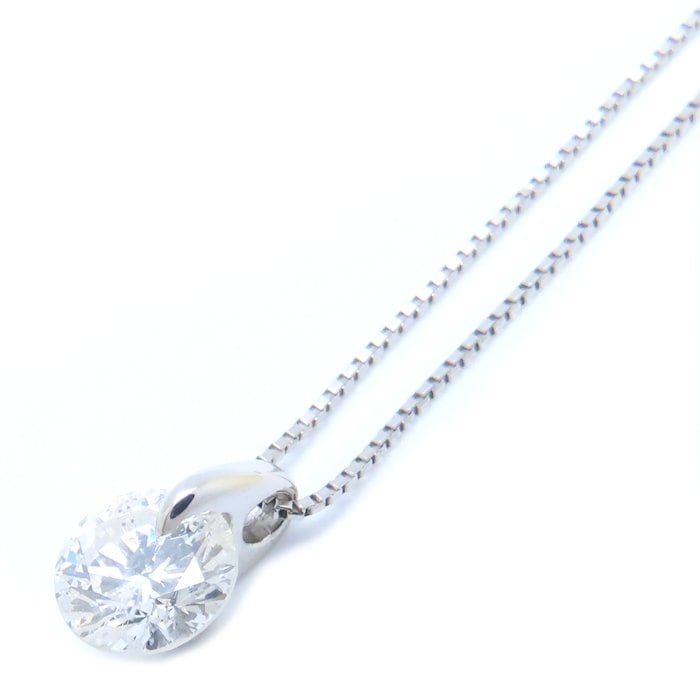 ダイヤモンド ネックレス 一粒ダイヤモンド1.155ct Pt900プラチナxPt850プラチナ /76071【中古】