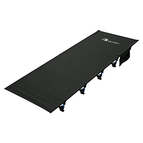 Moon Lence コット キャンプ アウトドアベッド 折りたたみ 簡易 コンパクト 超軽量 耐荷重160kg 枕*収納ケース*キャリーバッグ付き 防水 通気性