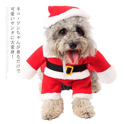 Qoo10 クリスマス 犬服 猫の服 二足歩行 サン ペット