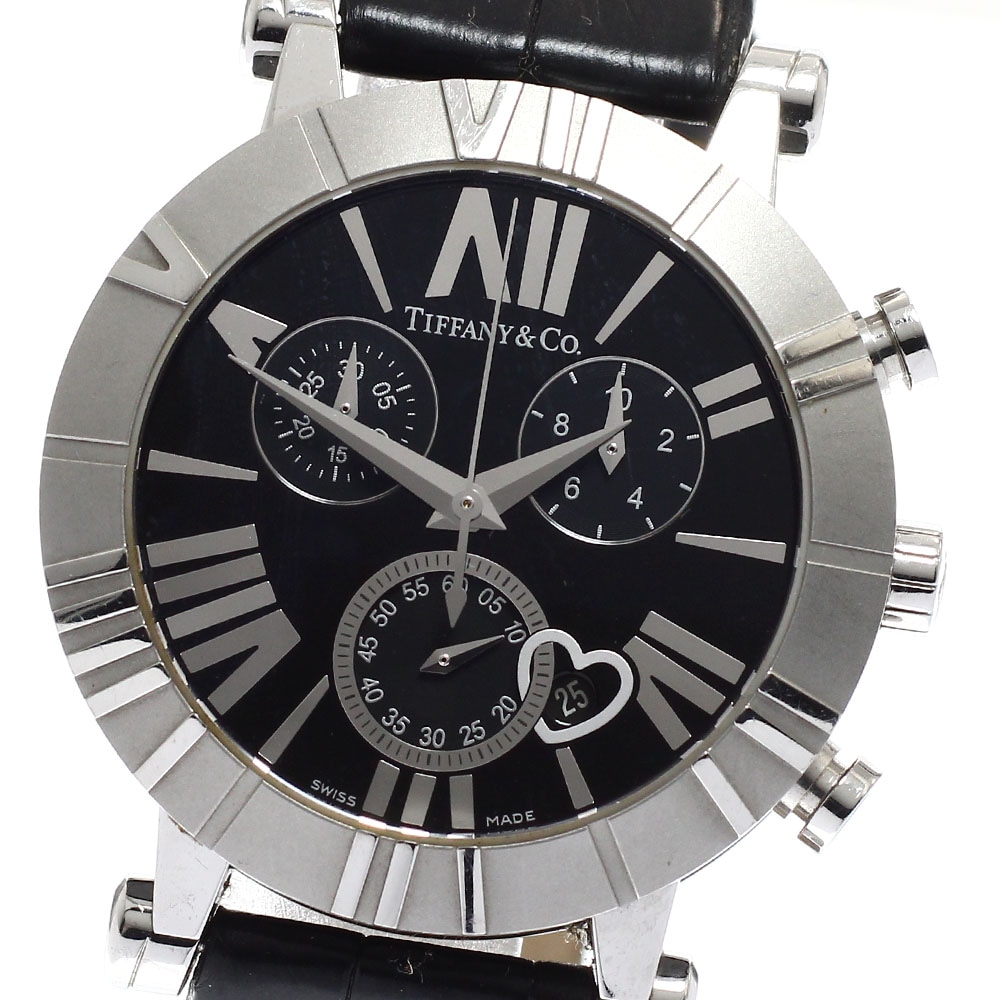 ティファニー TIFFANY&Co. Z1301.32.11A10A71A アトラス デイト クロノグラフ クォーツ レディース _938056【中古】