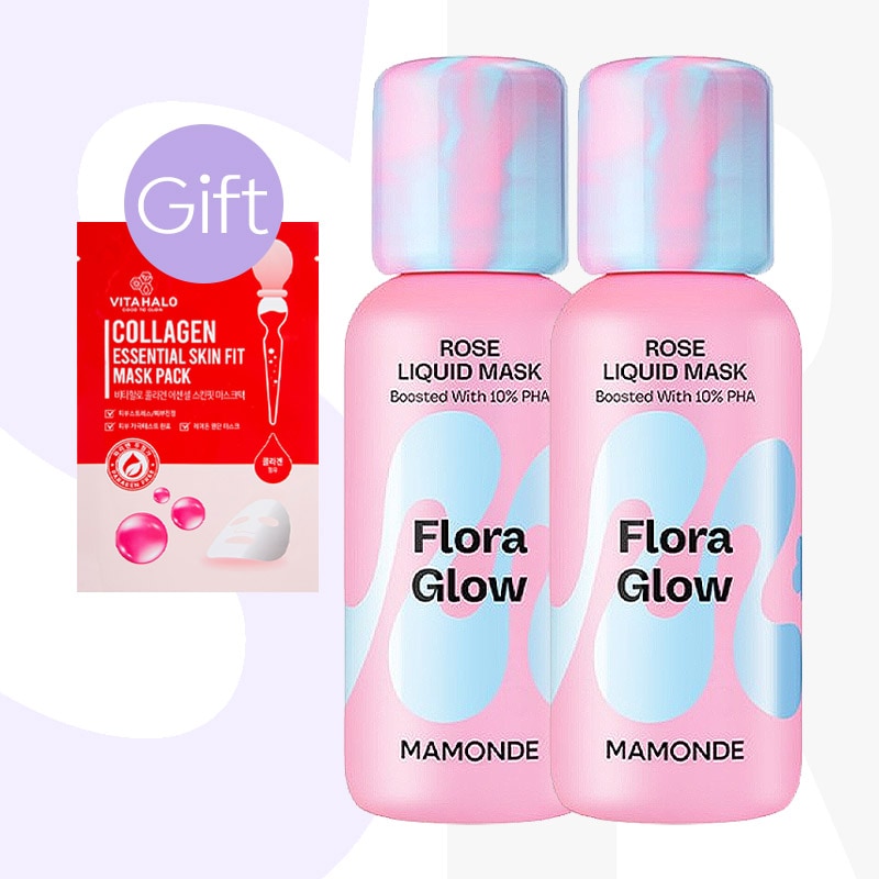 【正規品】フローラ グロー ローズ リキッド マスク 80ml (2個)