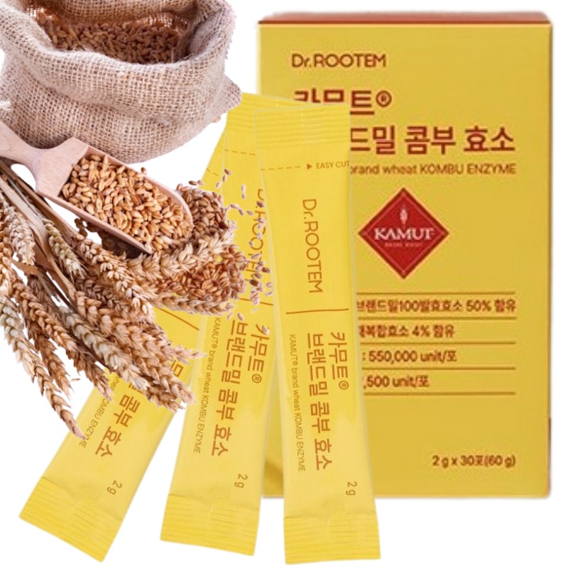 【韓国】カムート酵素 ホラサン小麦(Khorasan wheat) 発酵穀物コムブチャ 発酵酵素_30包