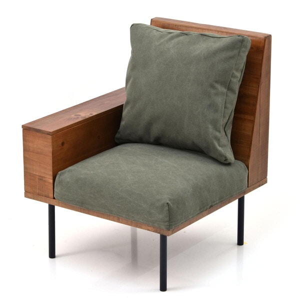 B.Bファニシング IFSE0317CAGRN キャンバスグリーン infinite 収納庫肘置きソファー(301+303+305+307) メーカー直送