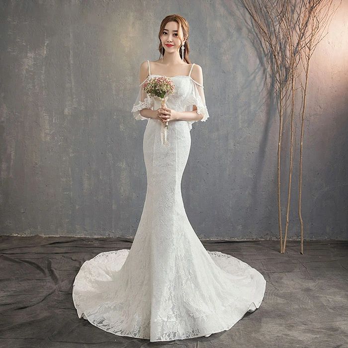 本日のプロモーション欧米デザイン マーメイドライン ウェディングドレス 花嫁 ドレス 結婚式 ウエディングドレス 二次会 ロングドレス ファスナー 披露宴 ブライダル 演奏会 着痩せ プリンセス 吊り