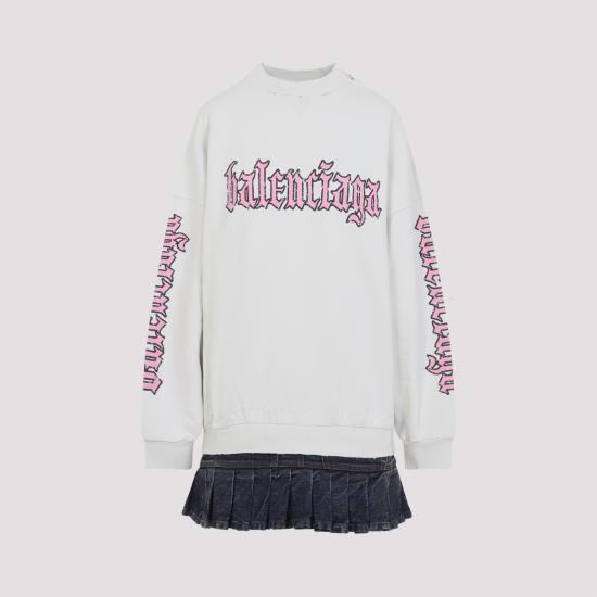 BALENCIAGA Women Short Skirts 838718 TSVW5 9012 DIRTY WHITE