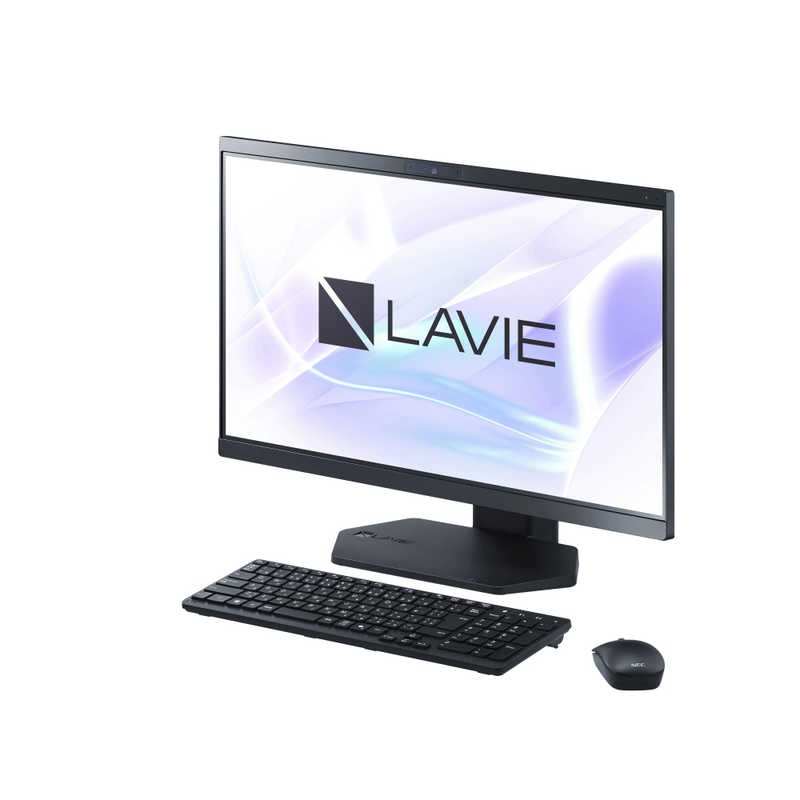 NEC　デスクトップパソコン LAVIE A23 ［23.8型 /intel Core i7 /メモリ：16GB /SSD：512GB /2024年12月］ ファインブラック　PC-A2375JAB