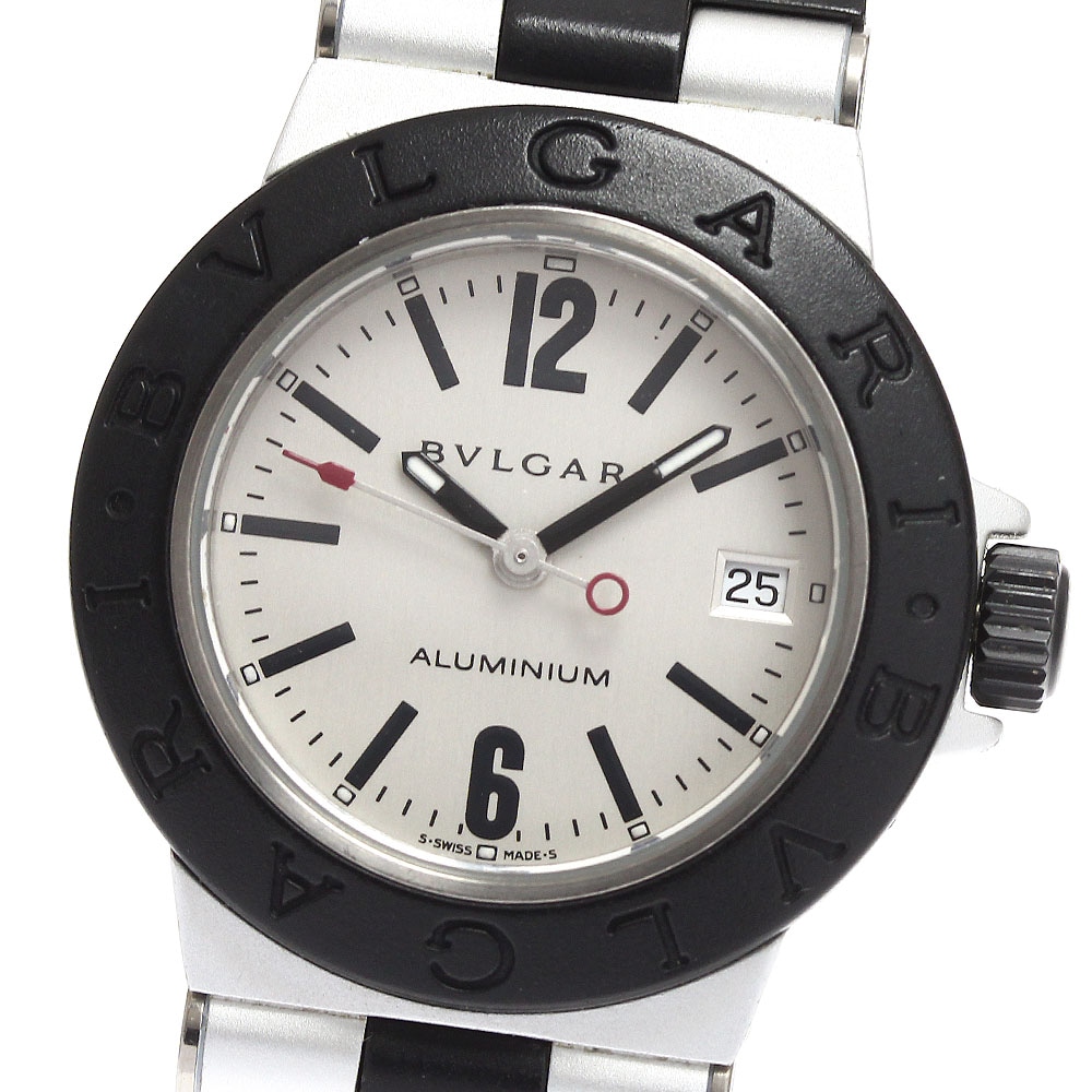ブルガリ BVLGARI AL29TA アルミニウム デイト クォーツ レディース 良品 _903851【中古】