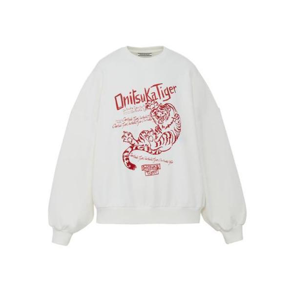 オニツカタイガー 長袖Tシャツ 2183B599 700 OFF WHITE DOM