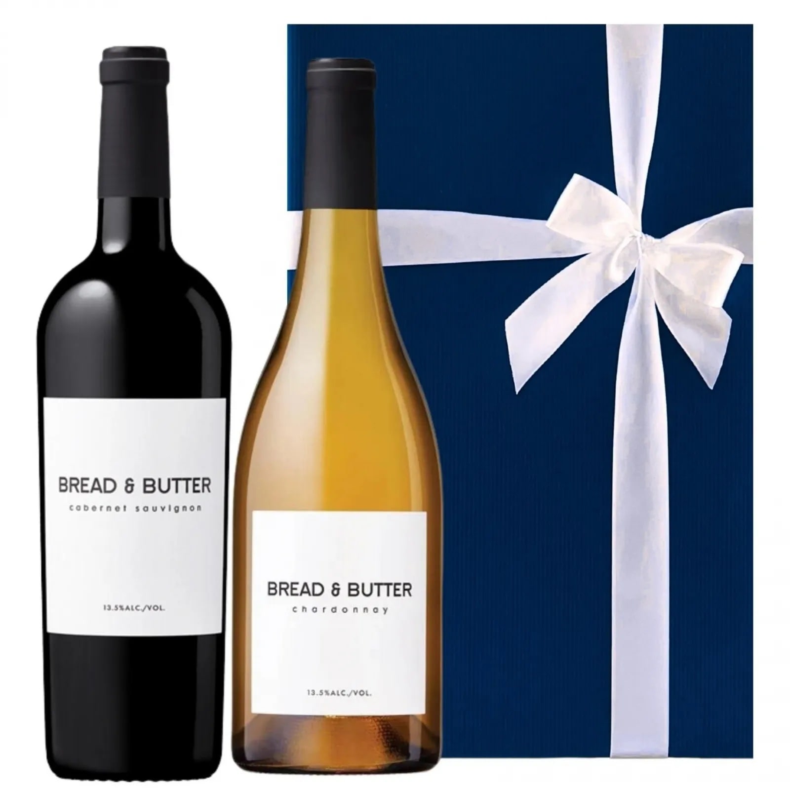 [ワインギフト] カリフォルニア産 赤白ワインセット ブレッド＆バター カベルネ・ソーヴィニヨン＆シャルドネ スターワイナリーセット ギフト箱入り [ラッピング付]