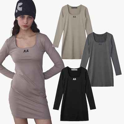 Qoo10] rest&recreation RR SQUARE NECK MINI : レディース服