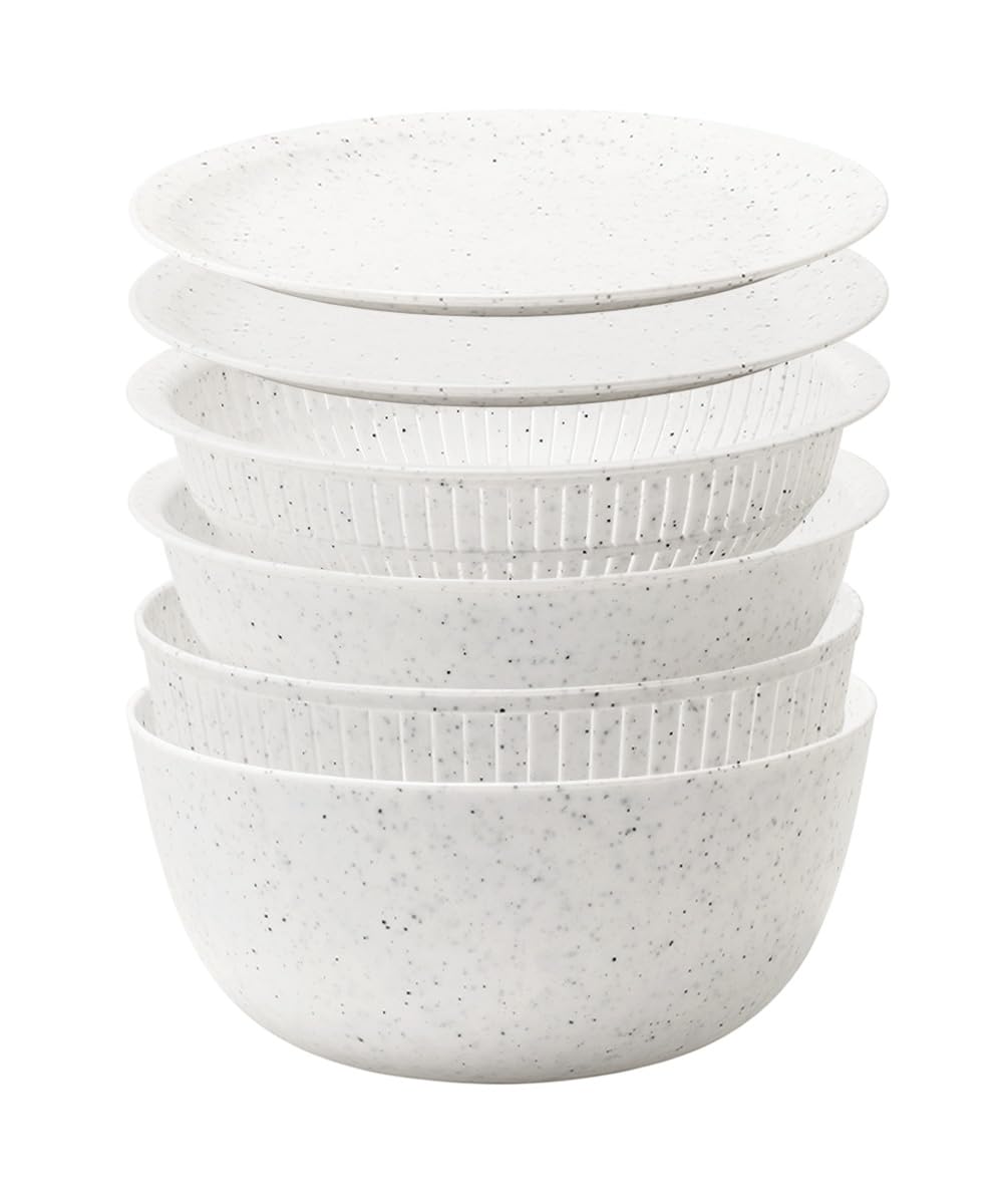 ライクイット (like-it) ざる ボウル 電子レンジ対応 Colander&Bowl 米とぎにも使える ザルとボール ストーン 6点セット 日本製 水切り 湯切り可能 耐熱ボウル 4,882円