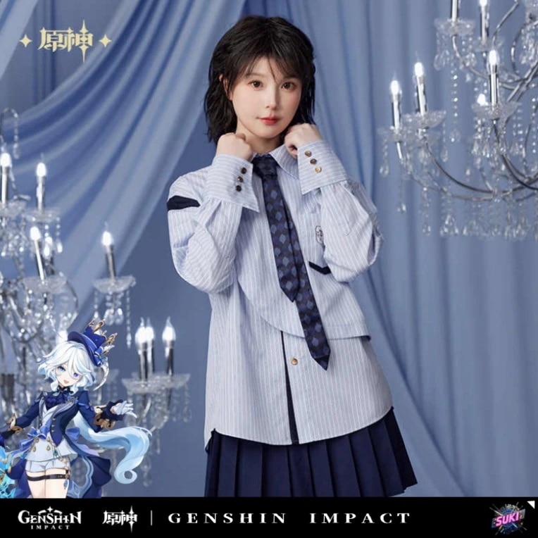【プロ品質を極める!】原神 グッズ / フリーナ インプレッションシリーズ / シャツ / Genshin Impact Furina 芙宁娜 げんしん コスプレ
