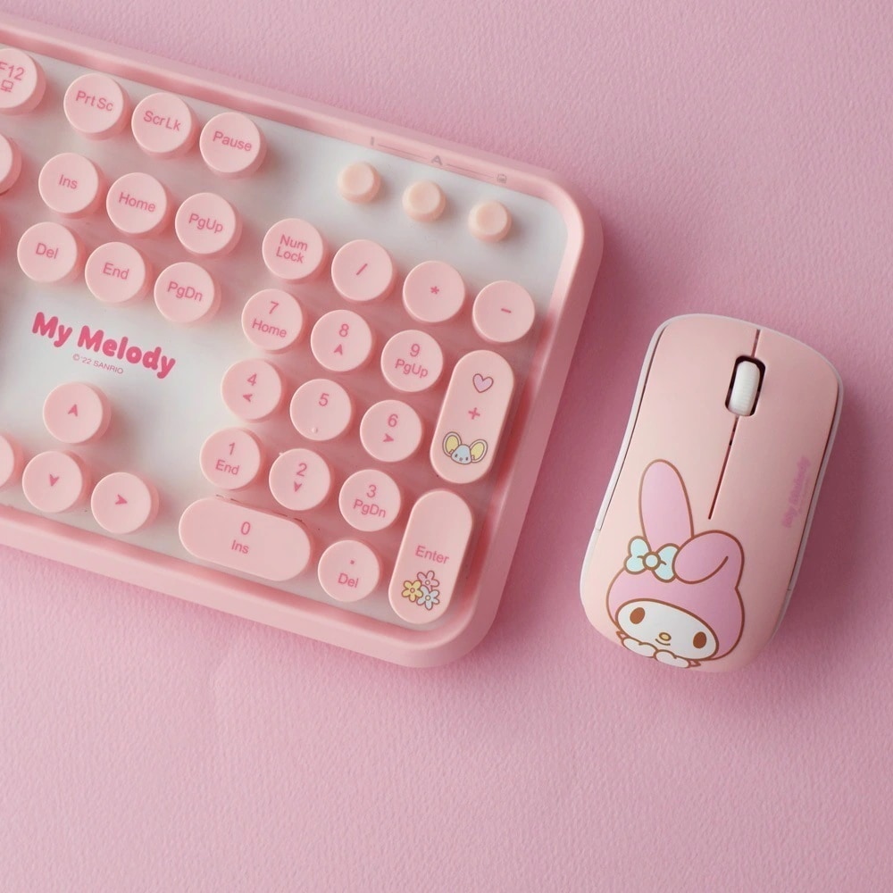 マイメロディ ワイヤレス キーボード マウス セット