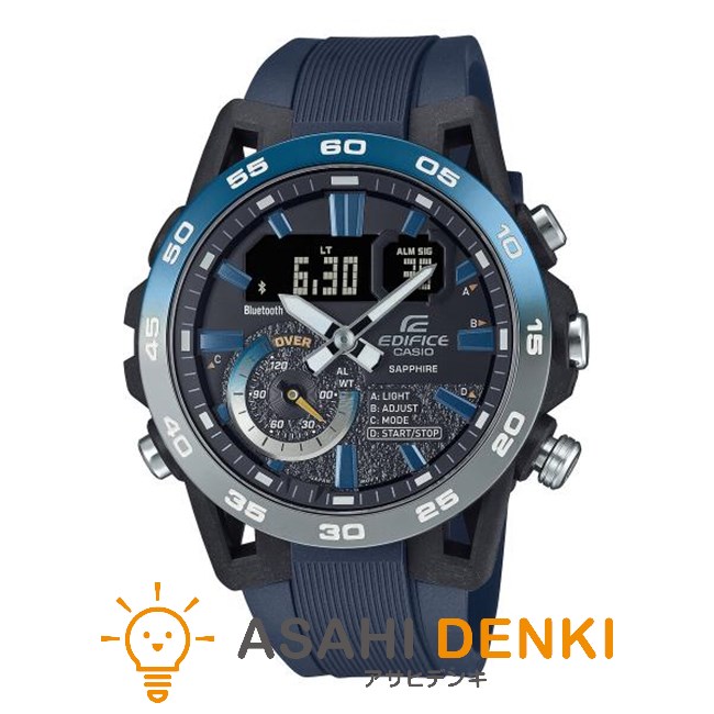 腕時計・時計 カシオ ECB-40YNP-1AJF CASIO エディフィス EDIFICE ブラック 男性 メンズ Bluetooth ストップウォッチ タイマー アラーム サファイア
