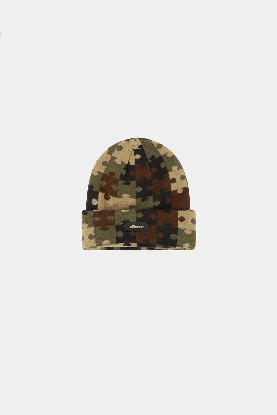 【DIME】 PUZZLE FOLD BEANIE : CAMO