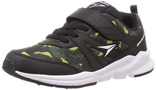 [シュンソク] スニーカー 運動靴 幅広 軽量 16~25CM 3E キッズ 男の子 女の子 SJJ 6400 6410 6420 ブラック/カモフラージュ 22.0 CM